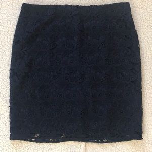Banana Republic Navy Lace Skirt - size 10